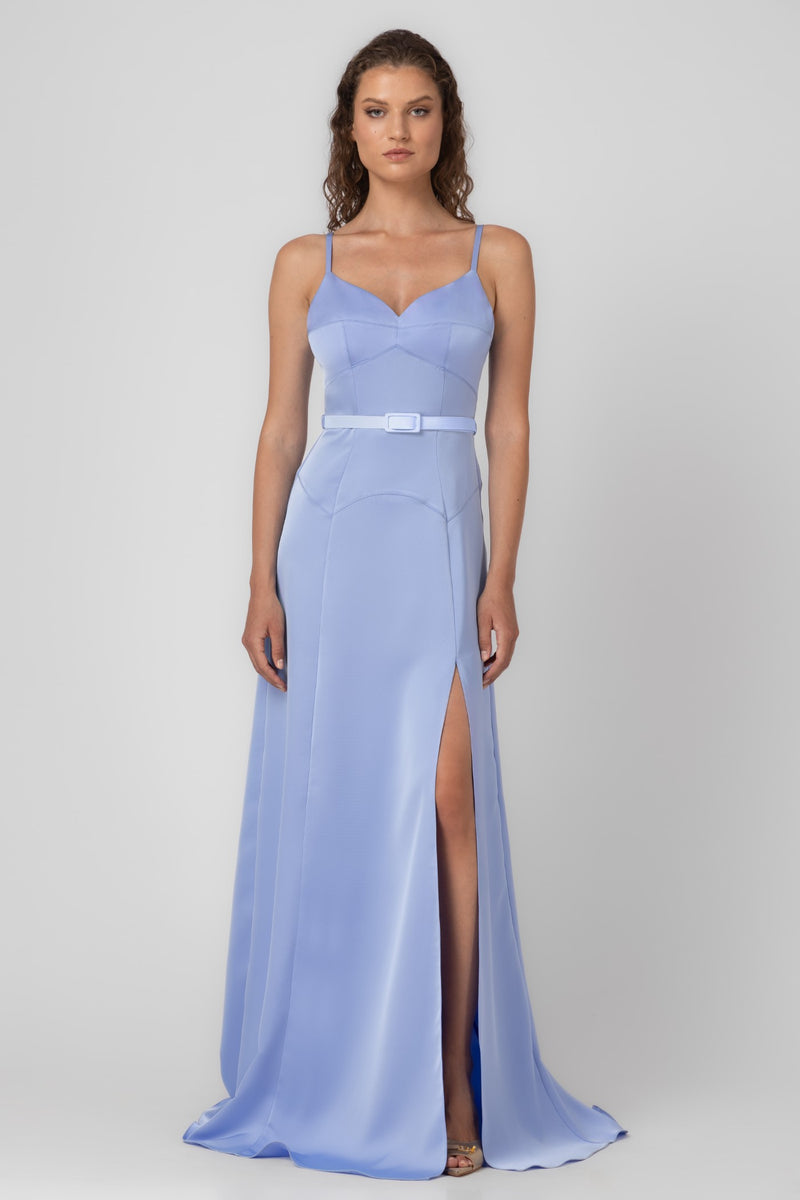 Blossom Long Dress Light Blue