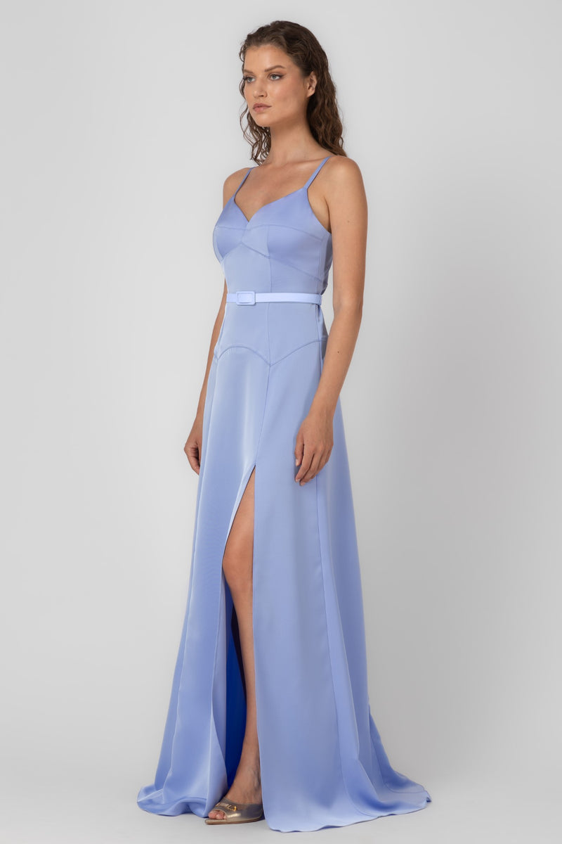 Blossom Long Dress Light Blue