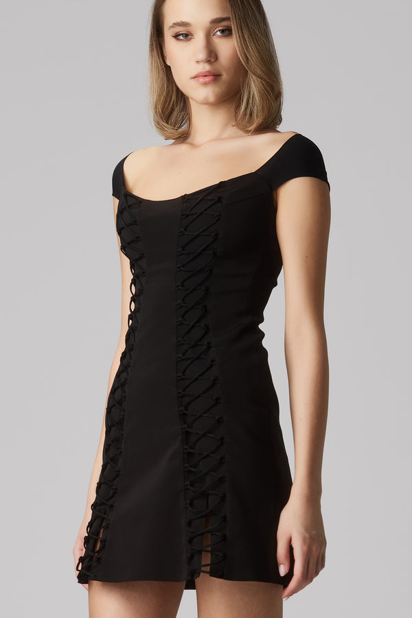 Bind Dress Black