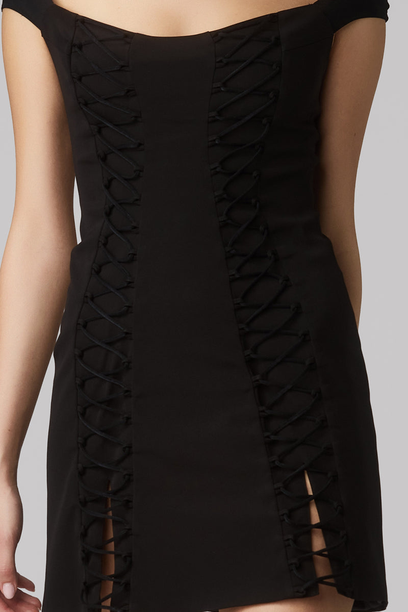 Bind Dress Black