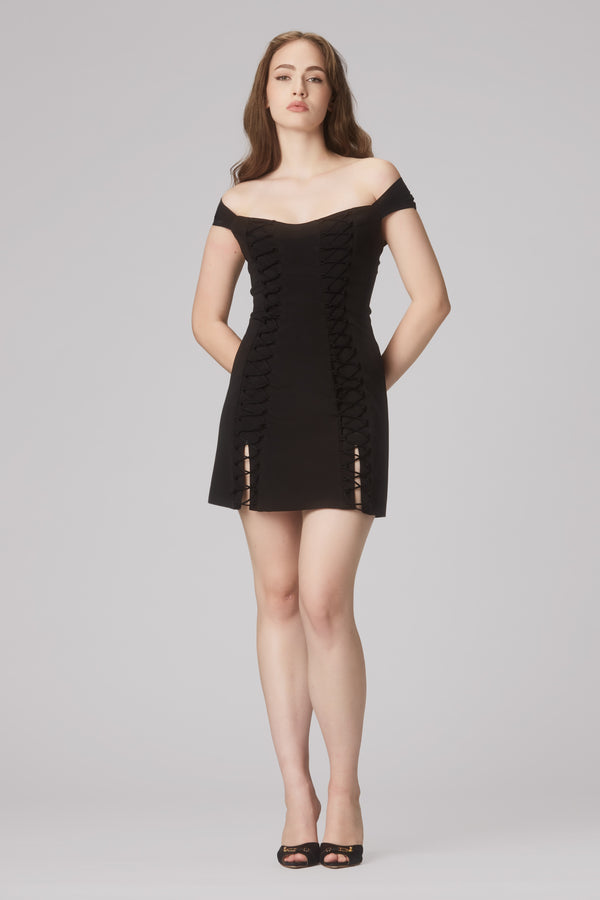 Bind Dress Black
