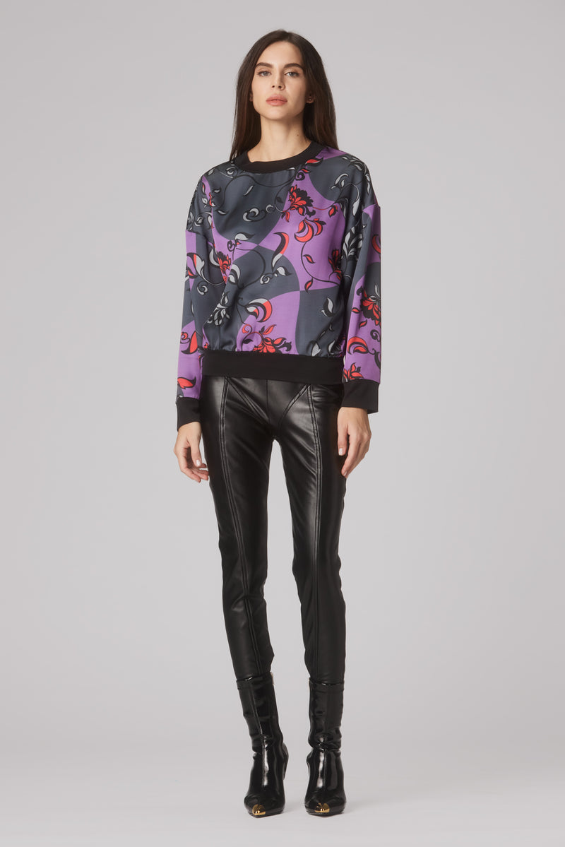 Breeze Printed Sweatshirt Red