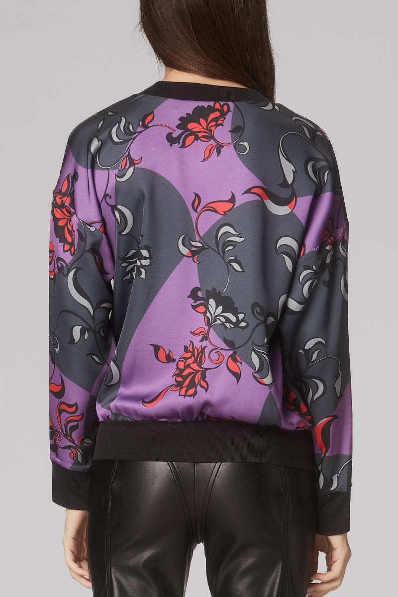 Breeze Printed Sweatshirt Red
