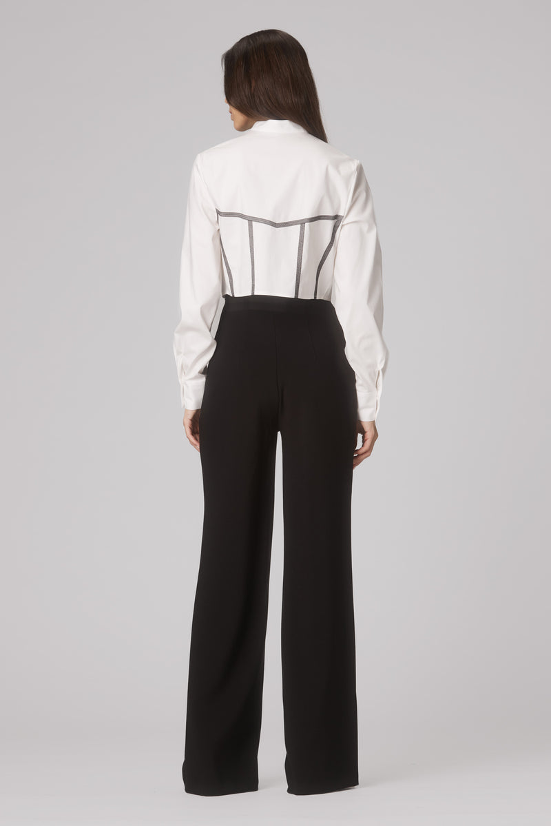 Draft Cropped Shirt White