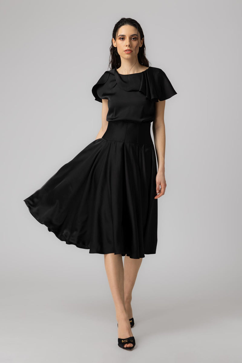 Flap Dress Black