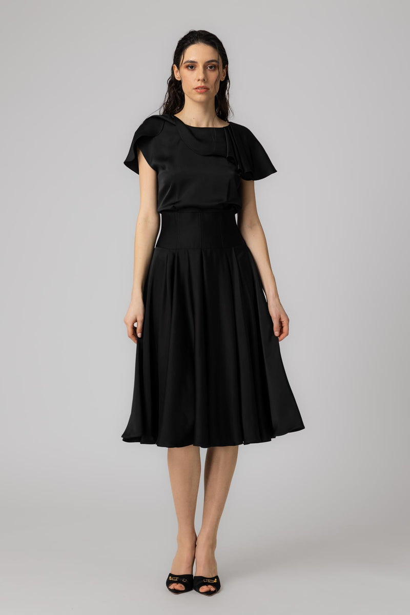 Flap Dress Black