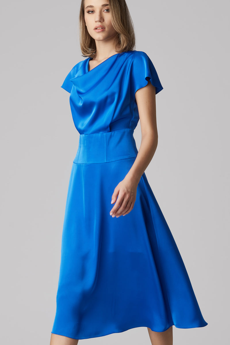 Flap Dress Royal Blue