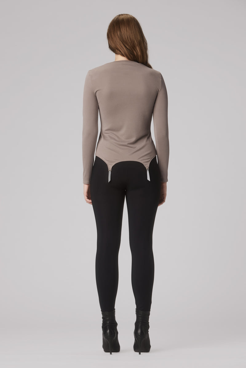 Garter Blouse Gray