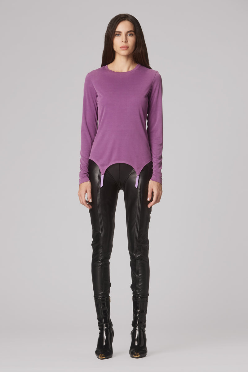 Garter Blouse Plum