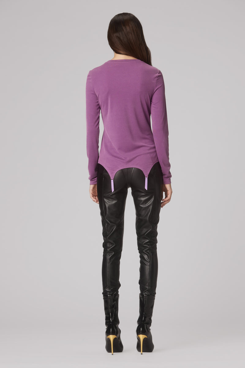 Garter Blouse Plum