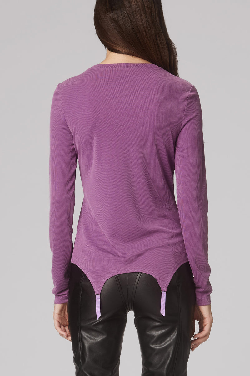 Garter Blouse Plum