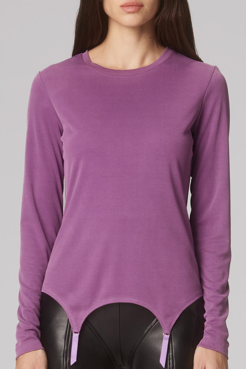Garter Blouse Plum