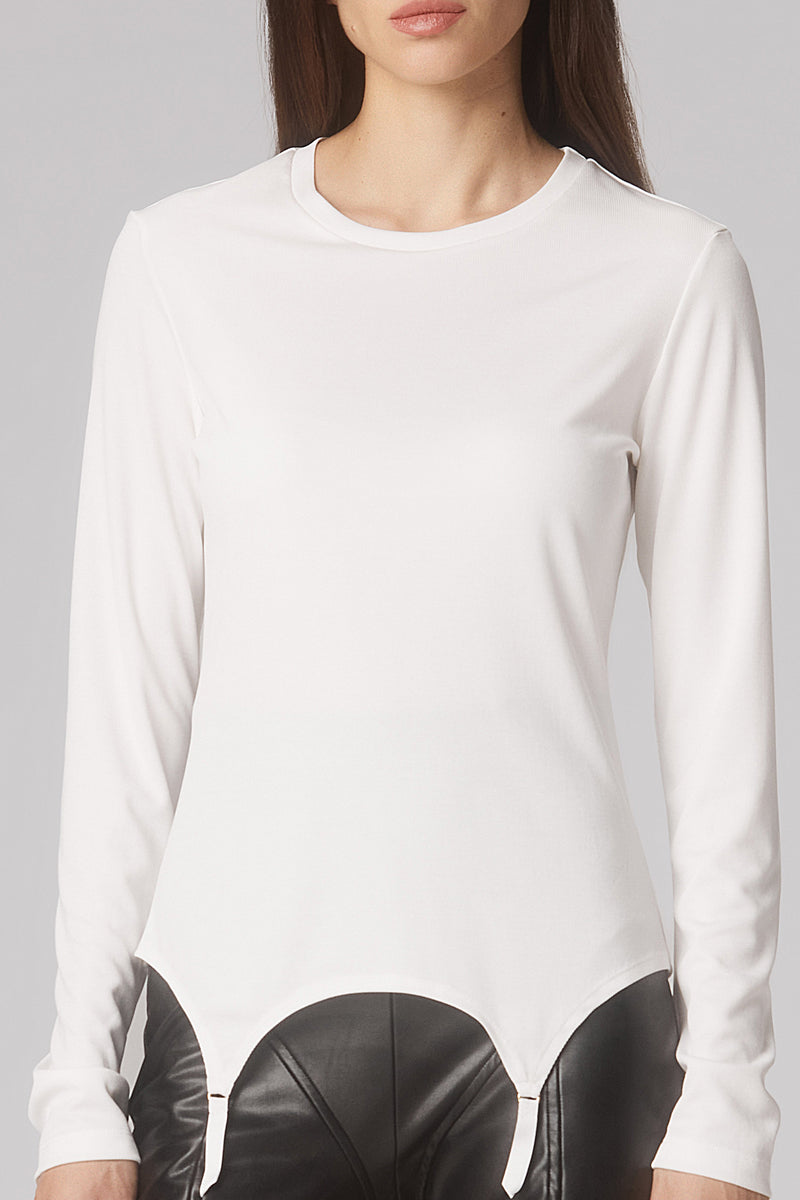 Garter Blouse White