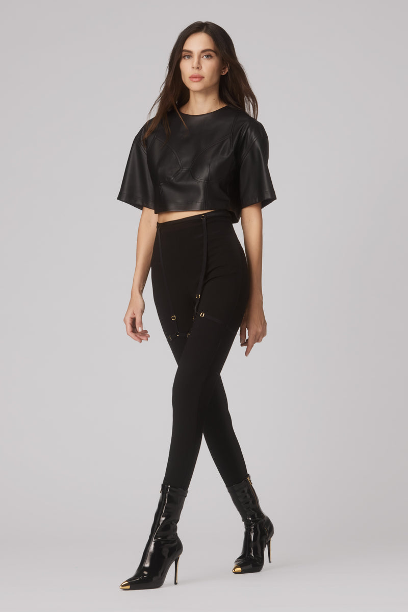 Harness Leggings Black