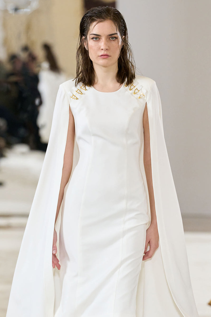 Mantle Dress White