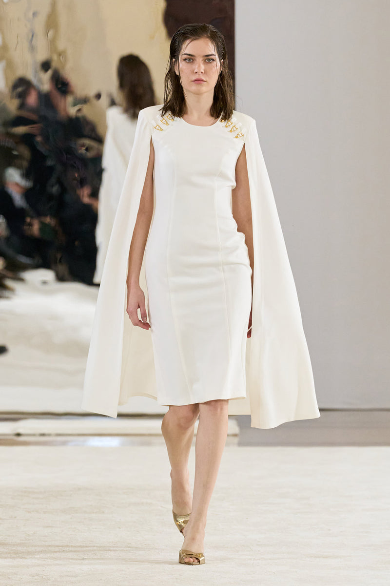Mantle Dress White
