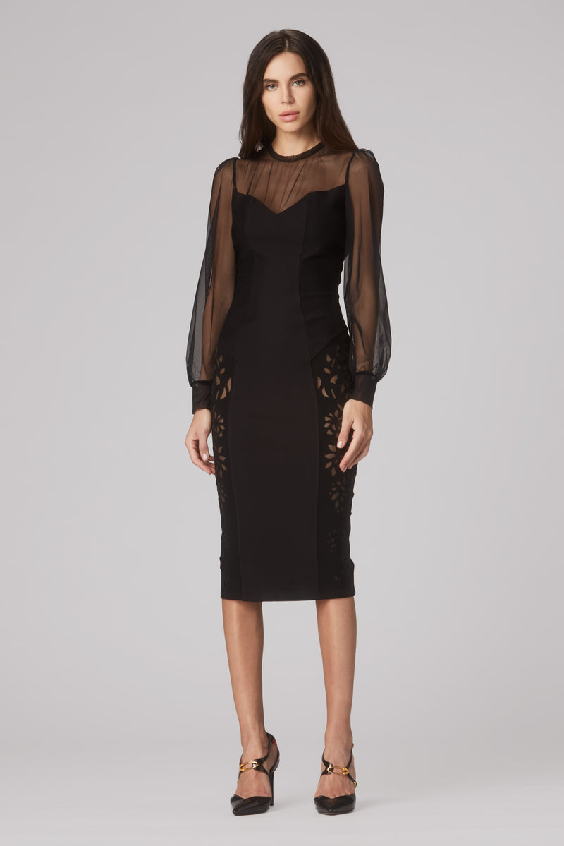 Ornate Dress Black