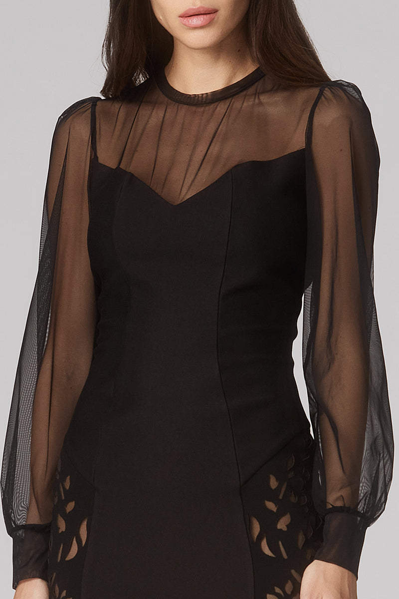 Ornate Dress Black