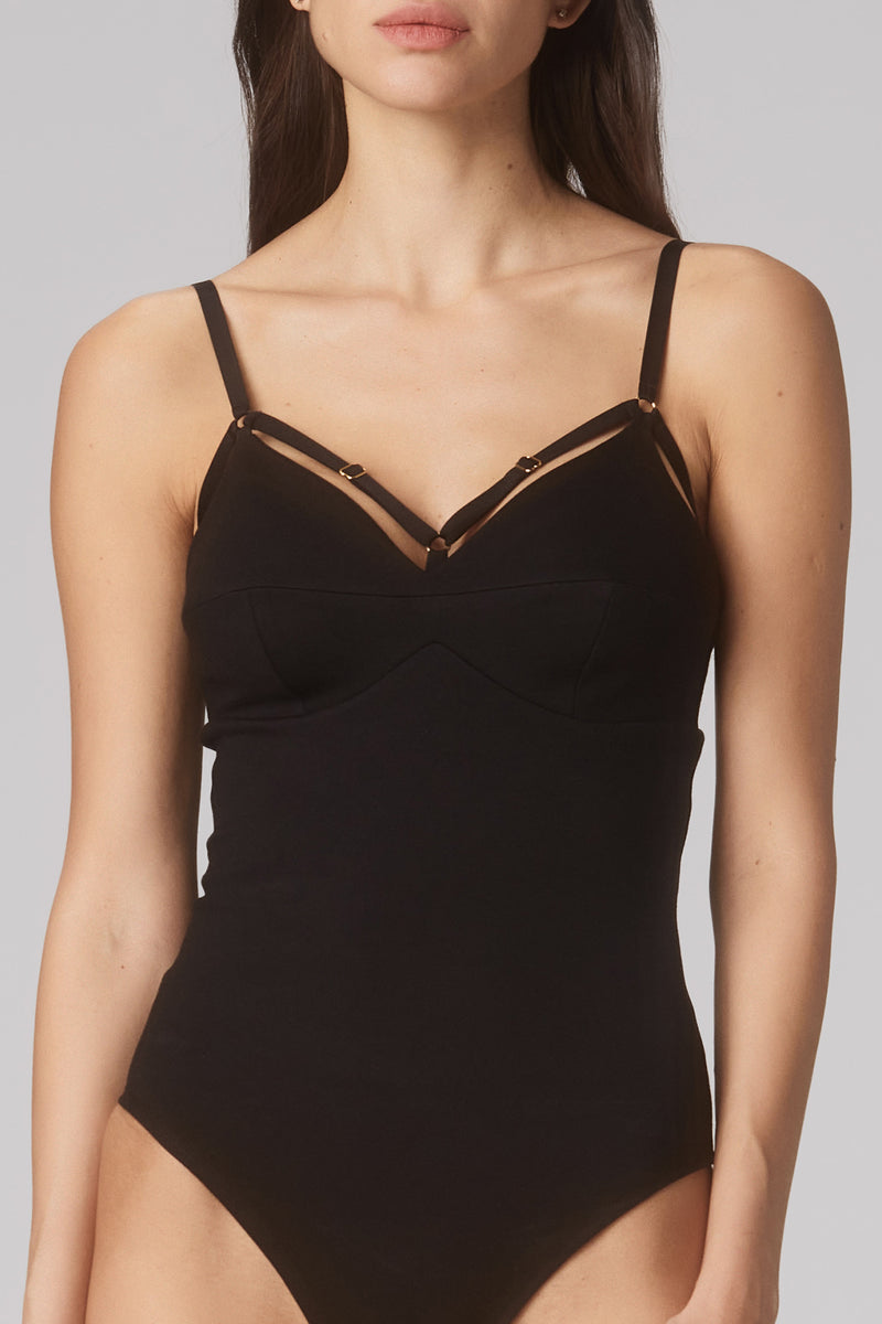 Outline Bodysuit Black
