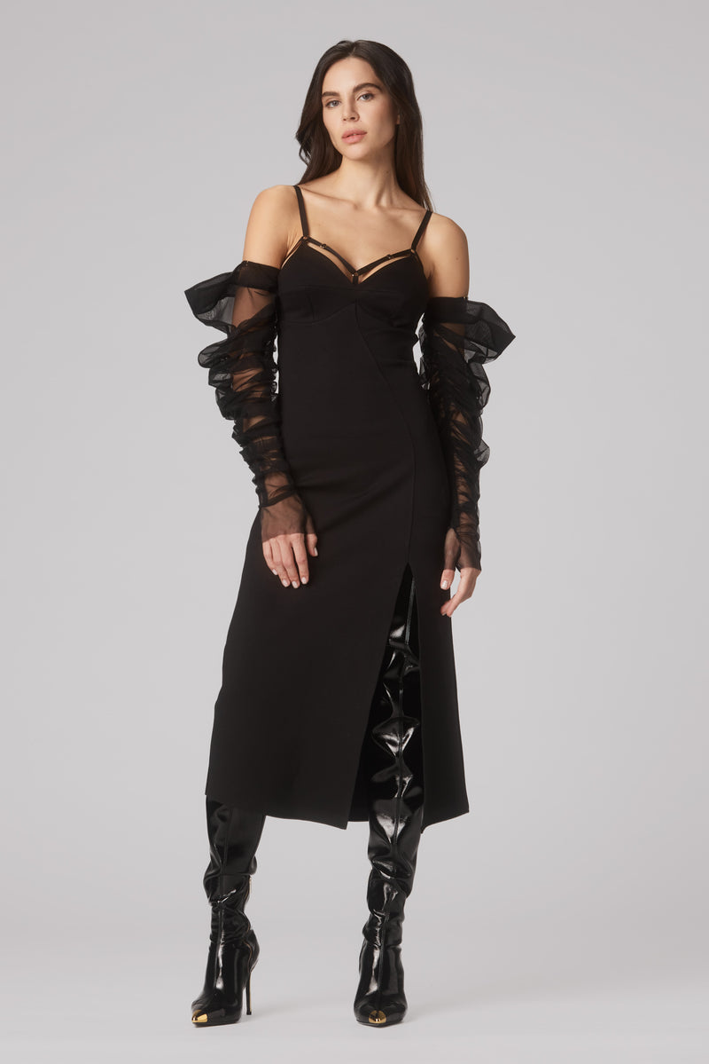 Outline Dress Black