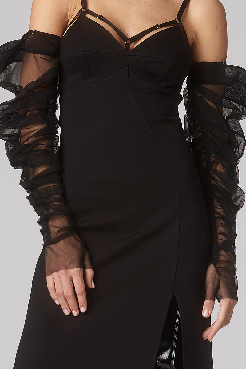 Outline Dress Black