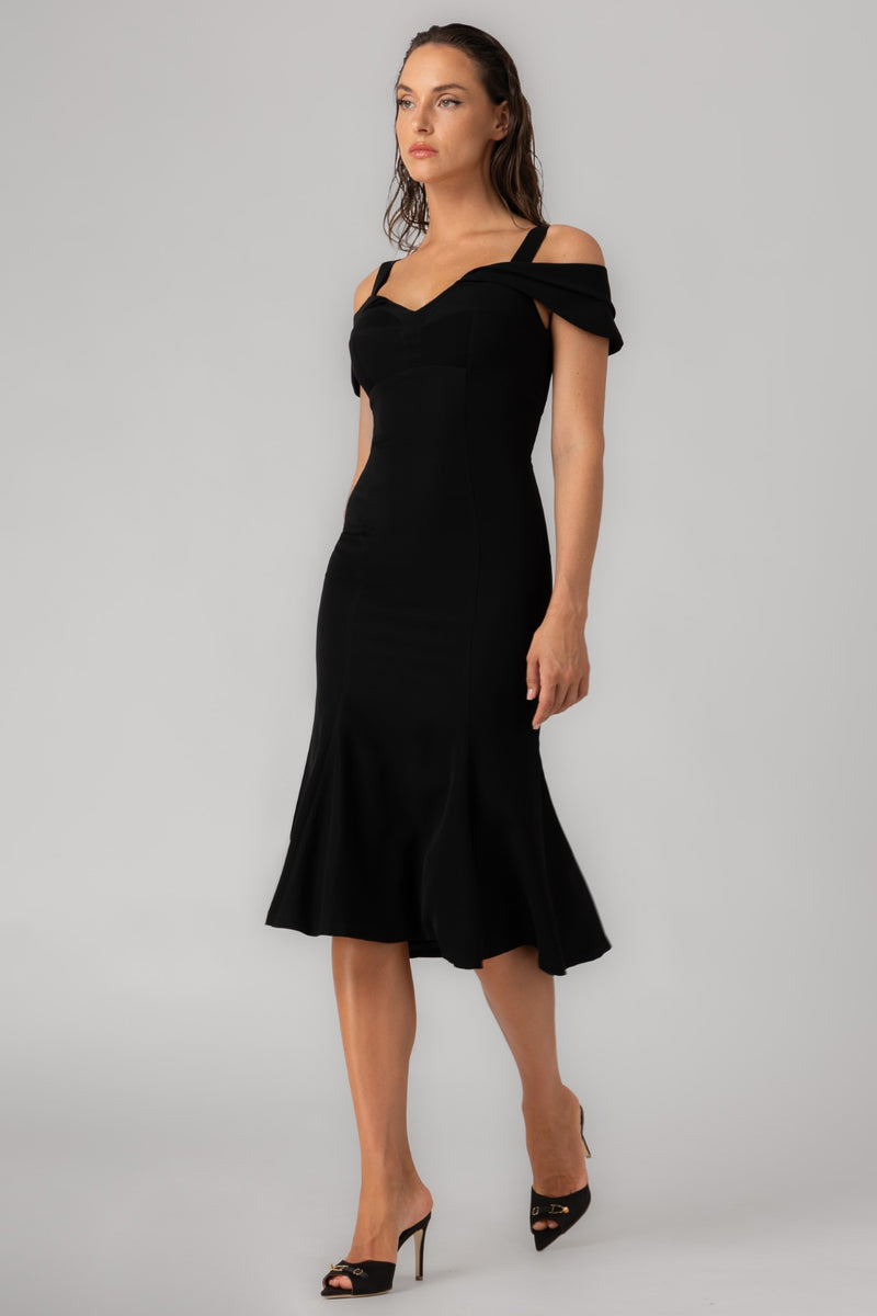 Sculpt Dress Black