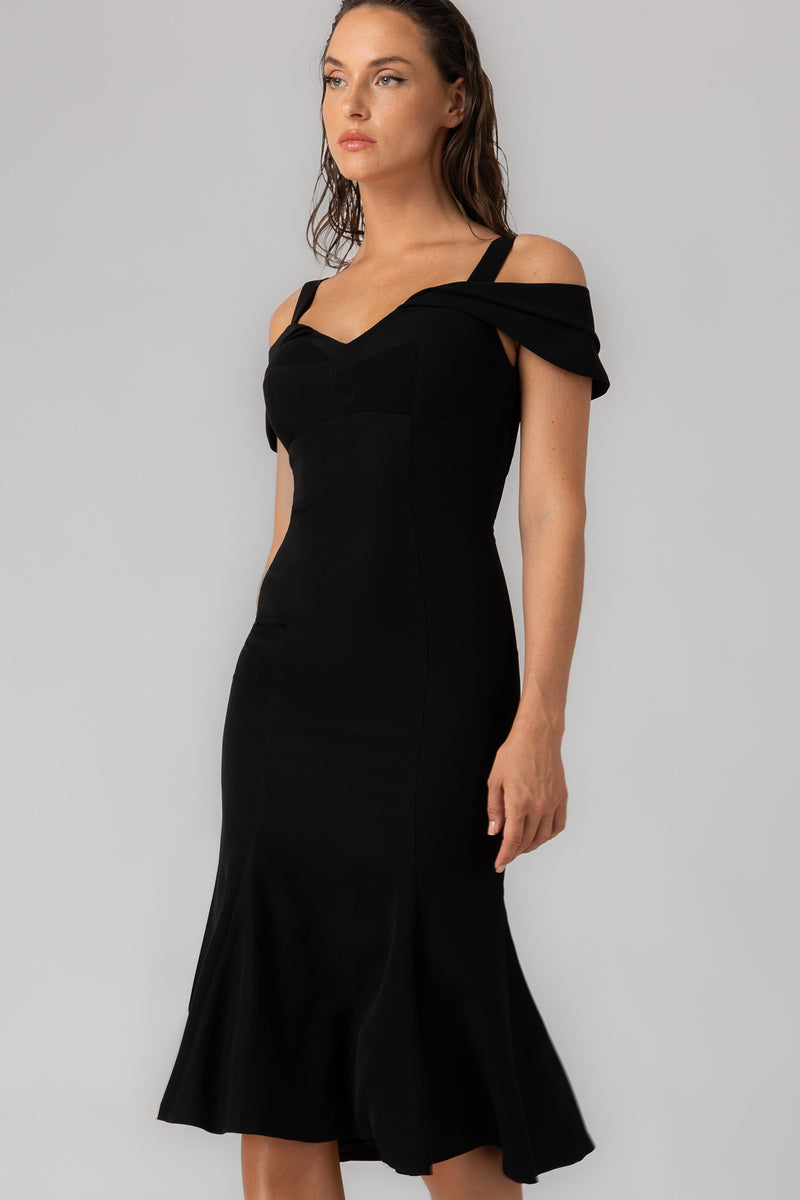Sculpt Dress Black