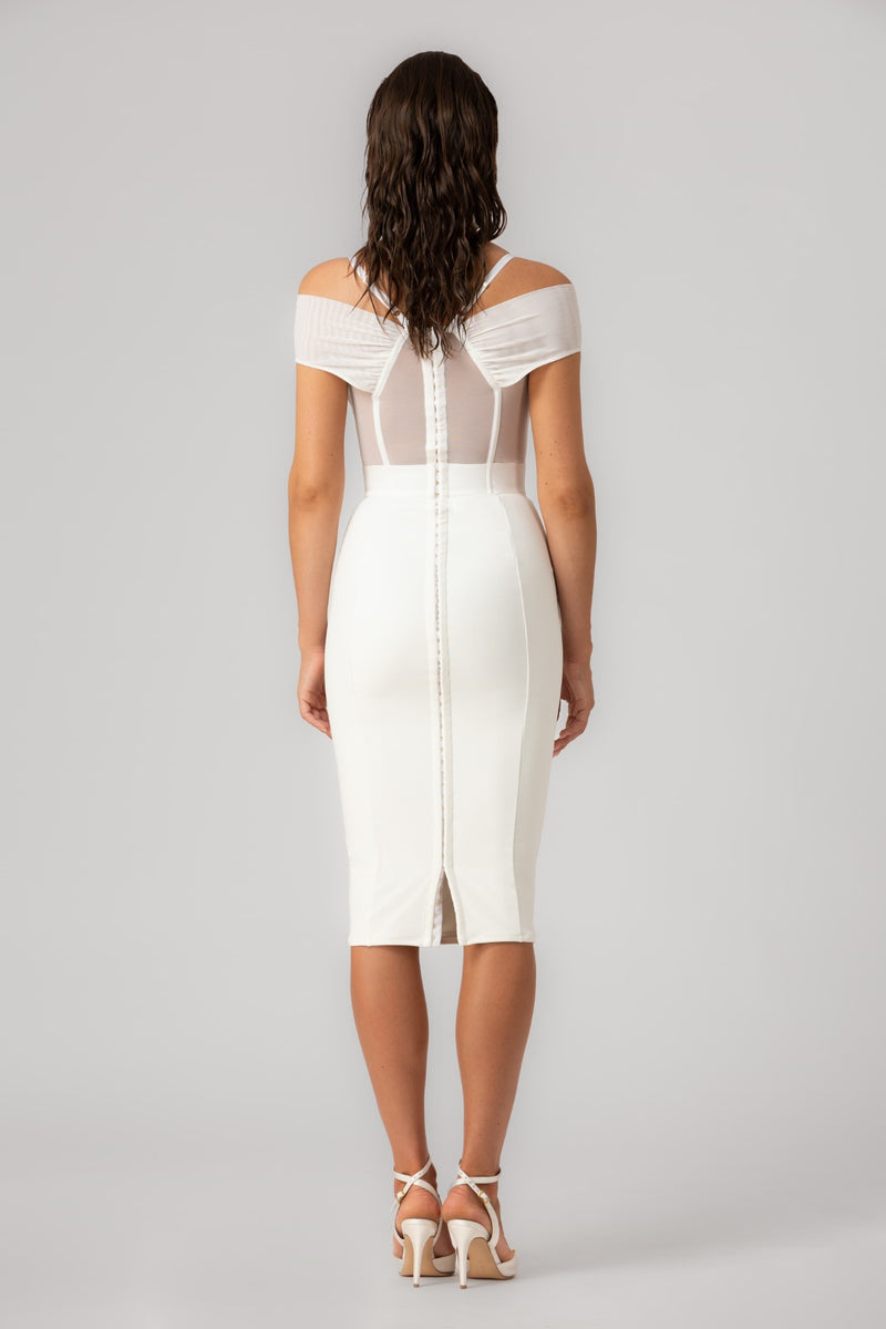 Stark Dress White