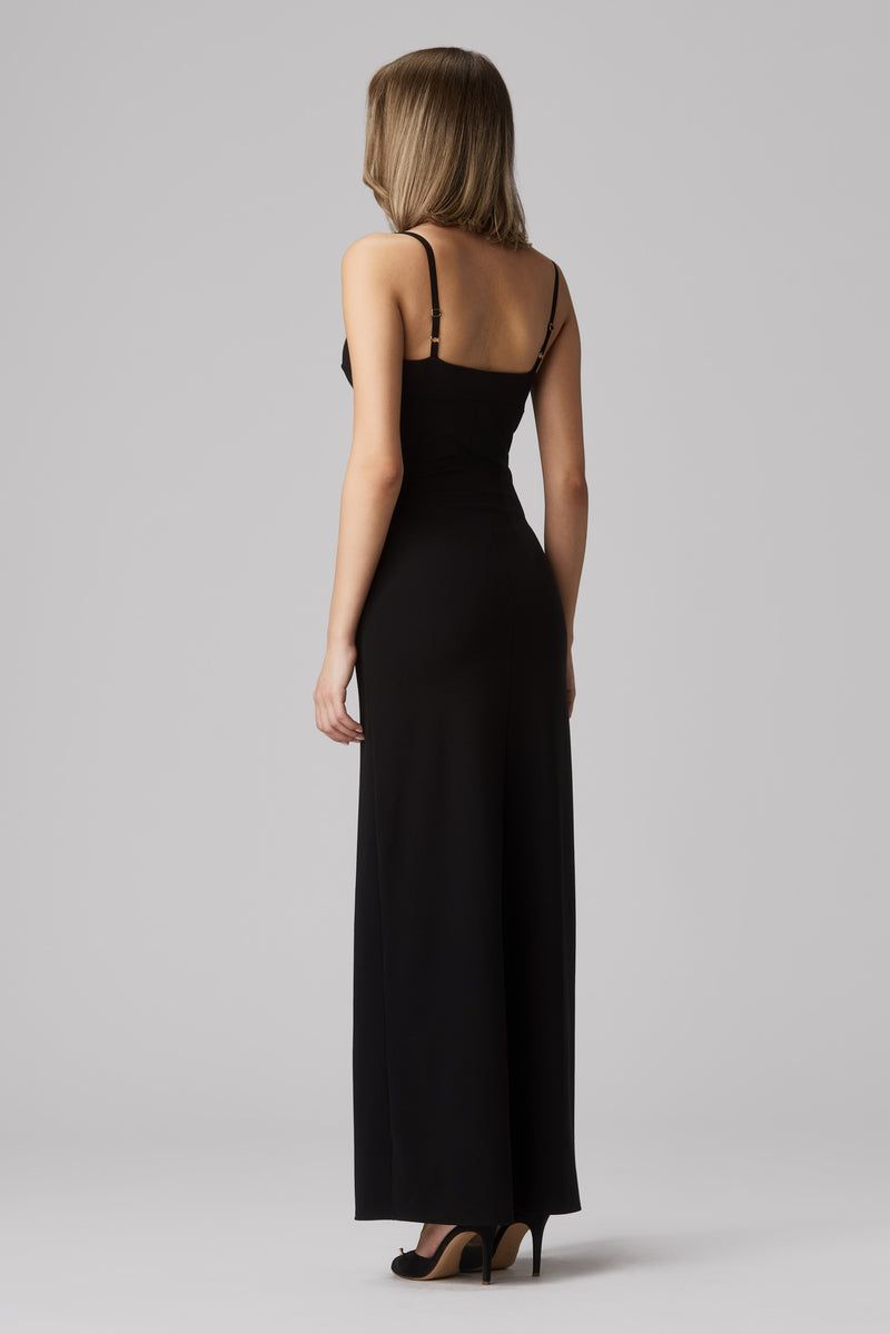 Skin Long Dress Black