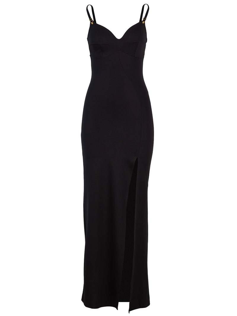 Skin Long Dress Black