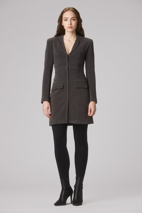 Tomboy Blazer Dress Gray
