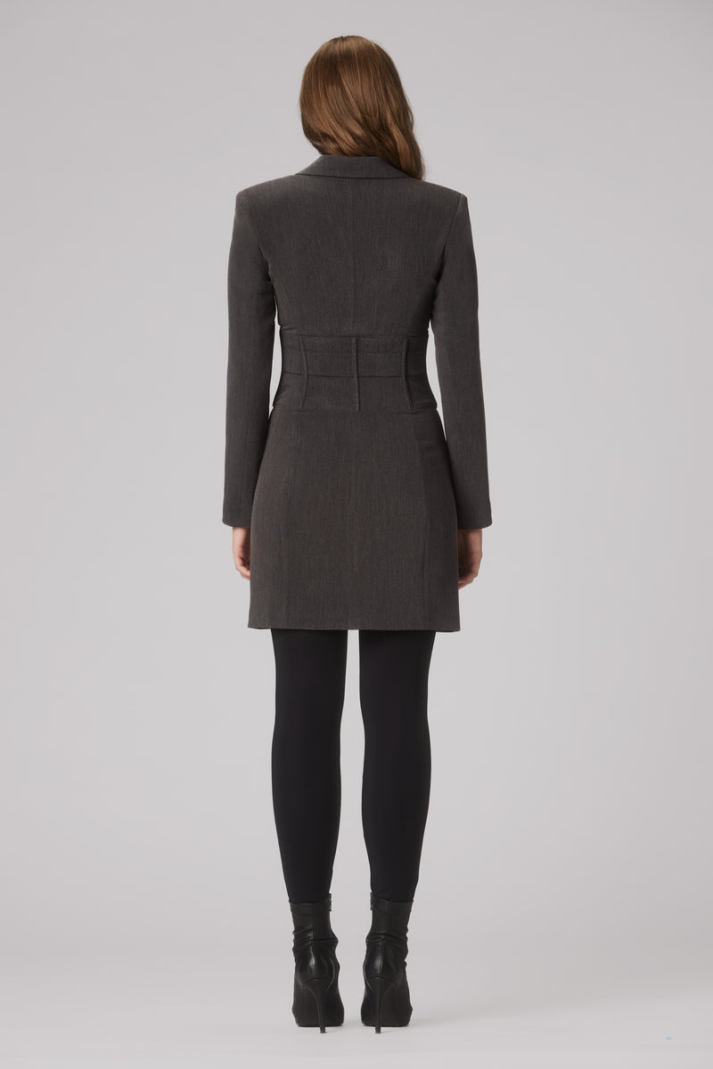 Tomboy Blazer Dress Gray