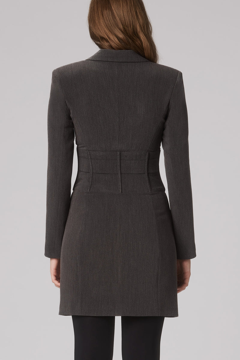 Tomboy Blazer Dress Gray