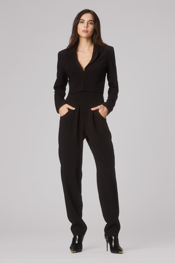 Tomboy Cropped Blazer Black