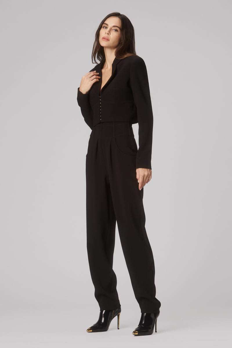 Tomboy Cropped Blazer Black