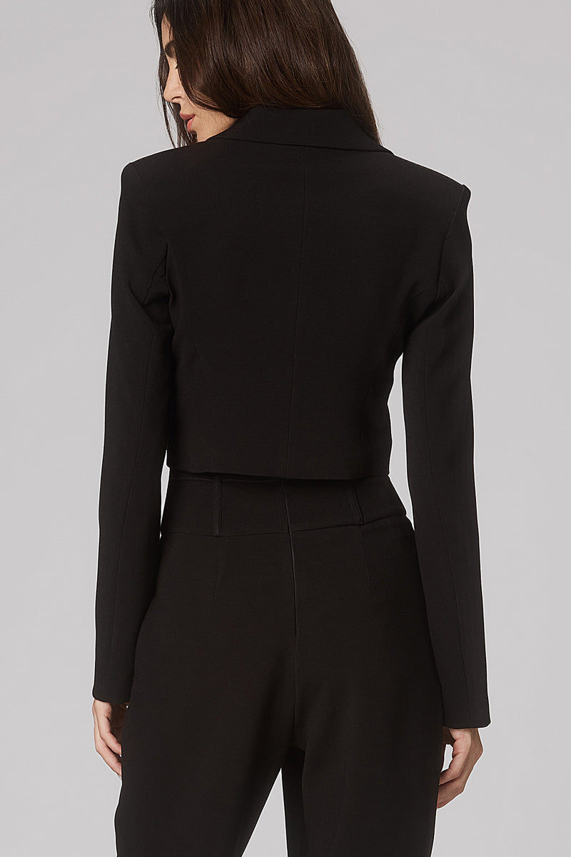 Tomboy Cropped Blazer Black