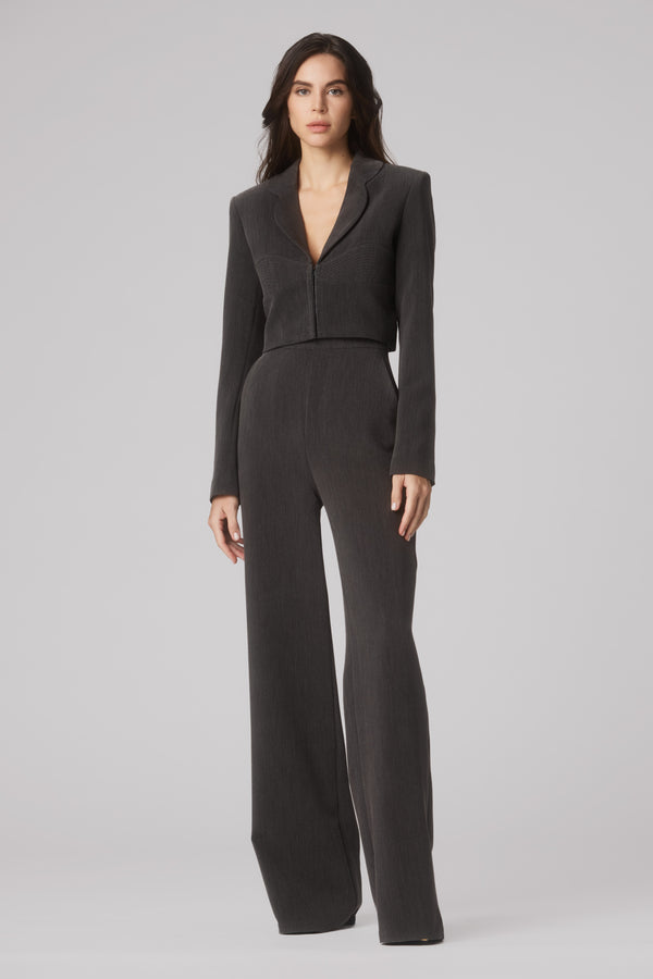 Tomboy Cropped Blazer Gray
