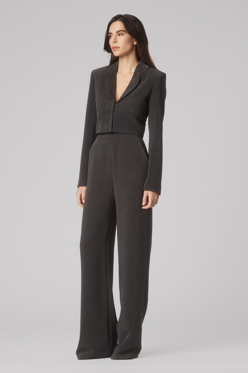 Tomboy Cropped Blazer Gray