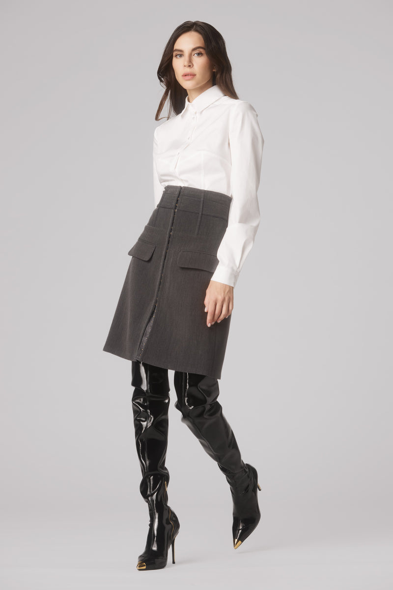 Tomboy Skirt Gray