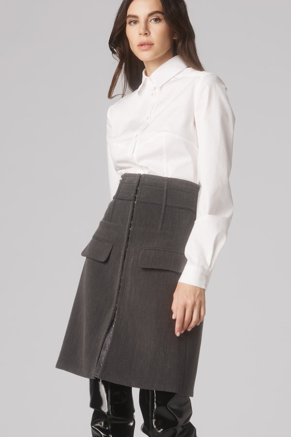 Tomboy Skirt Gray