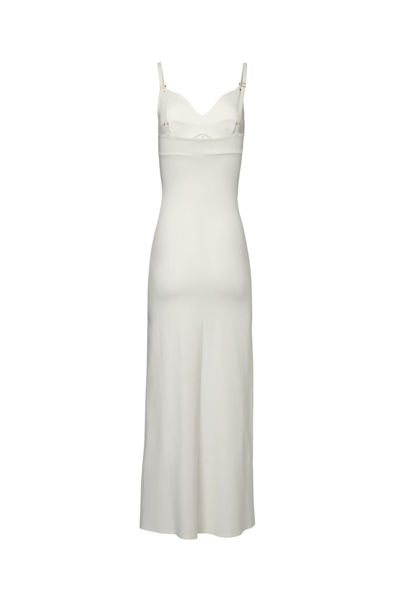Skin Long Dress White