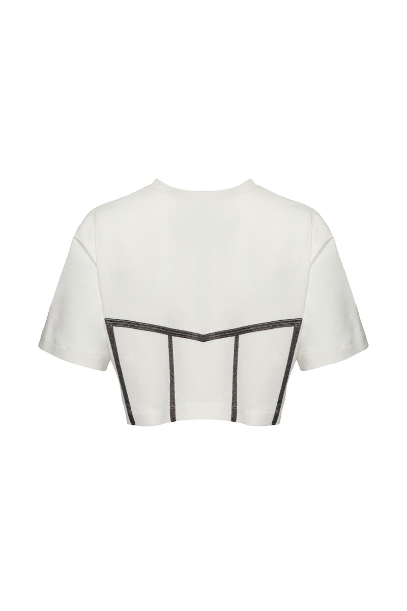Draft Cropped T-Shirt White
