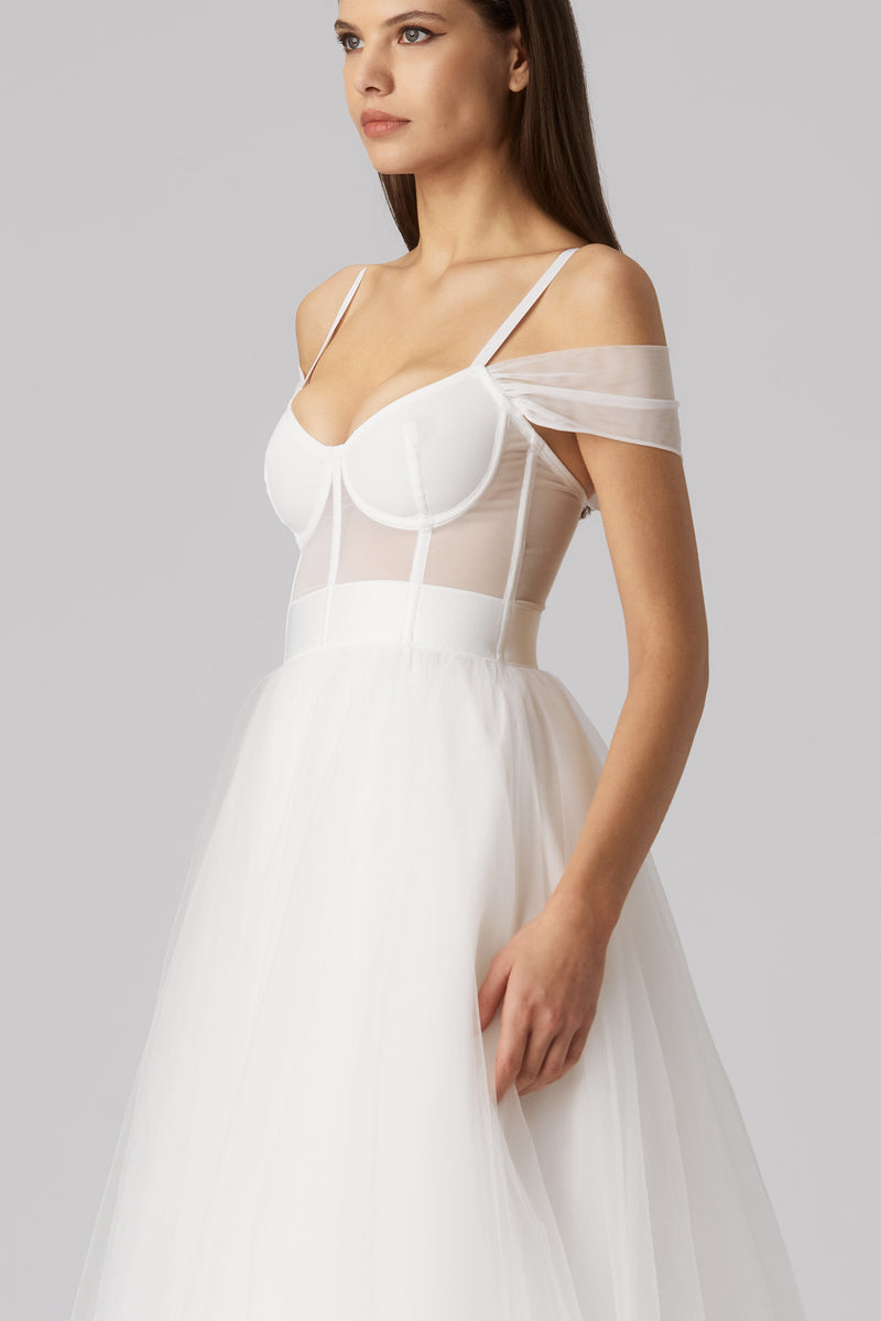 Academic Long Dress White