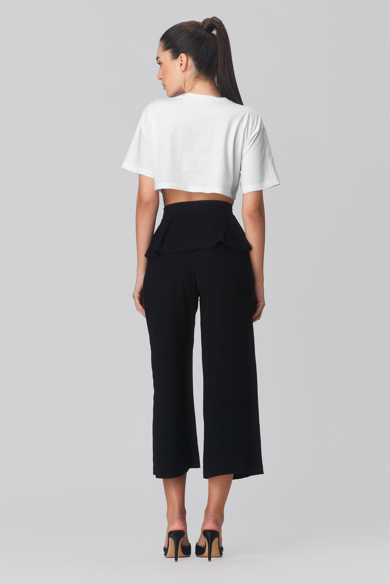 Invisible Cropped T-Shirt White