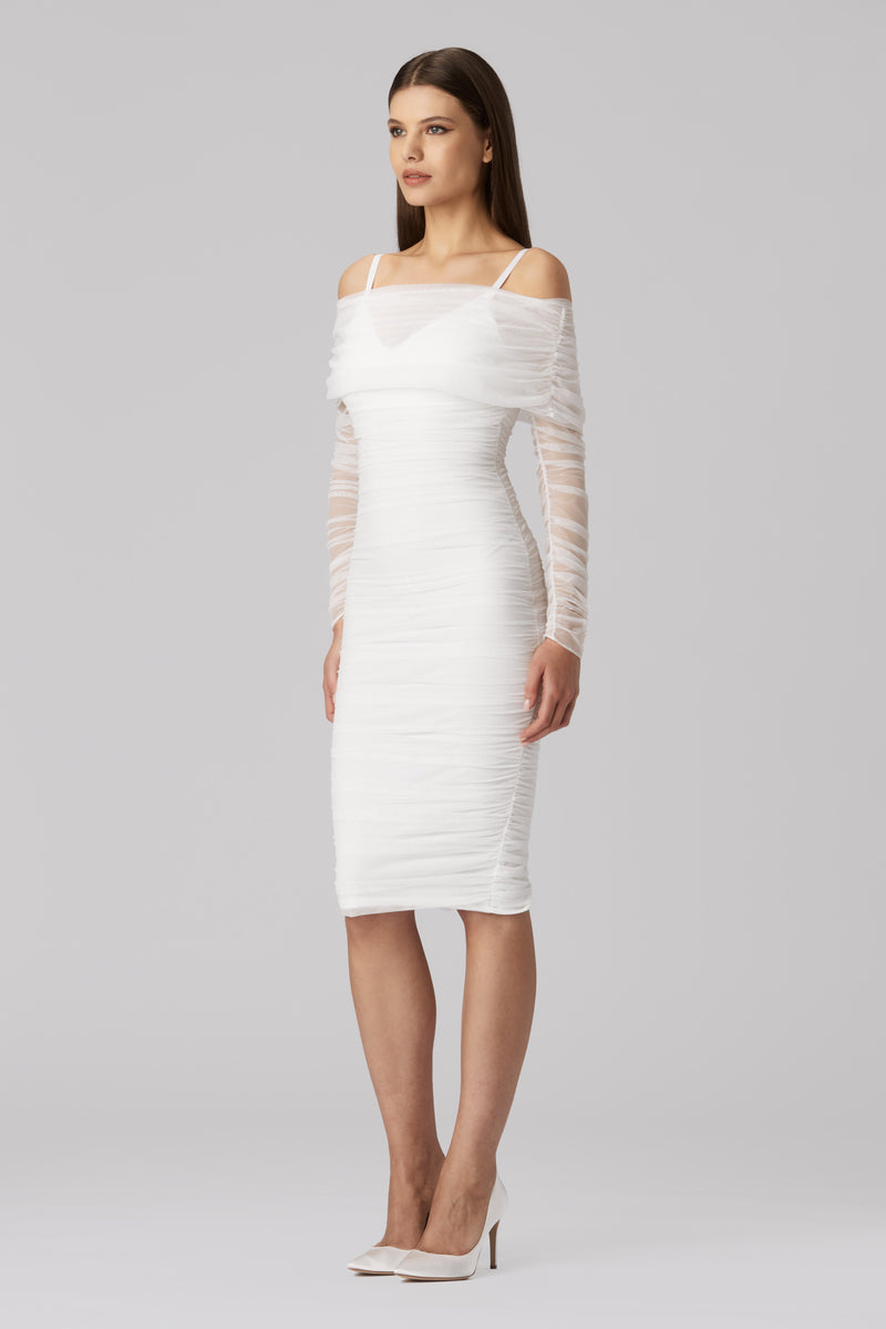 Unveil Dress White