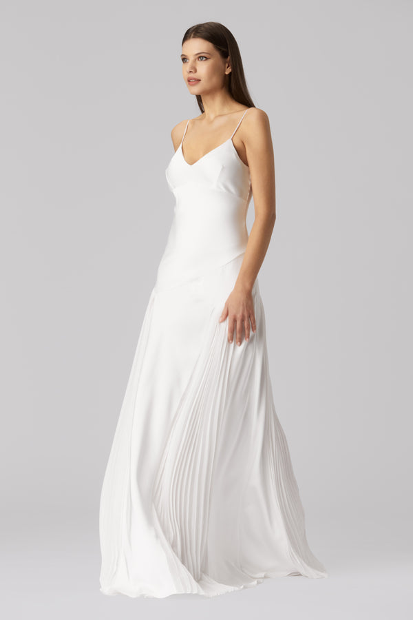 Glide Long Dress White