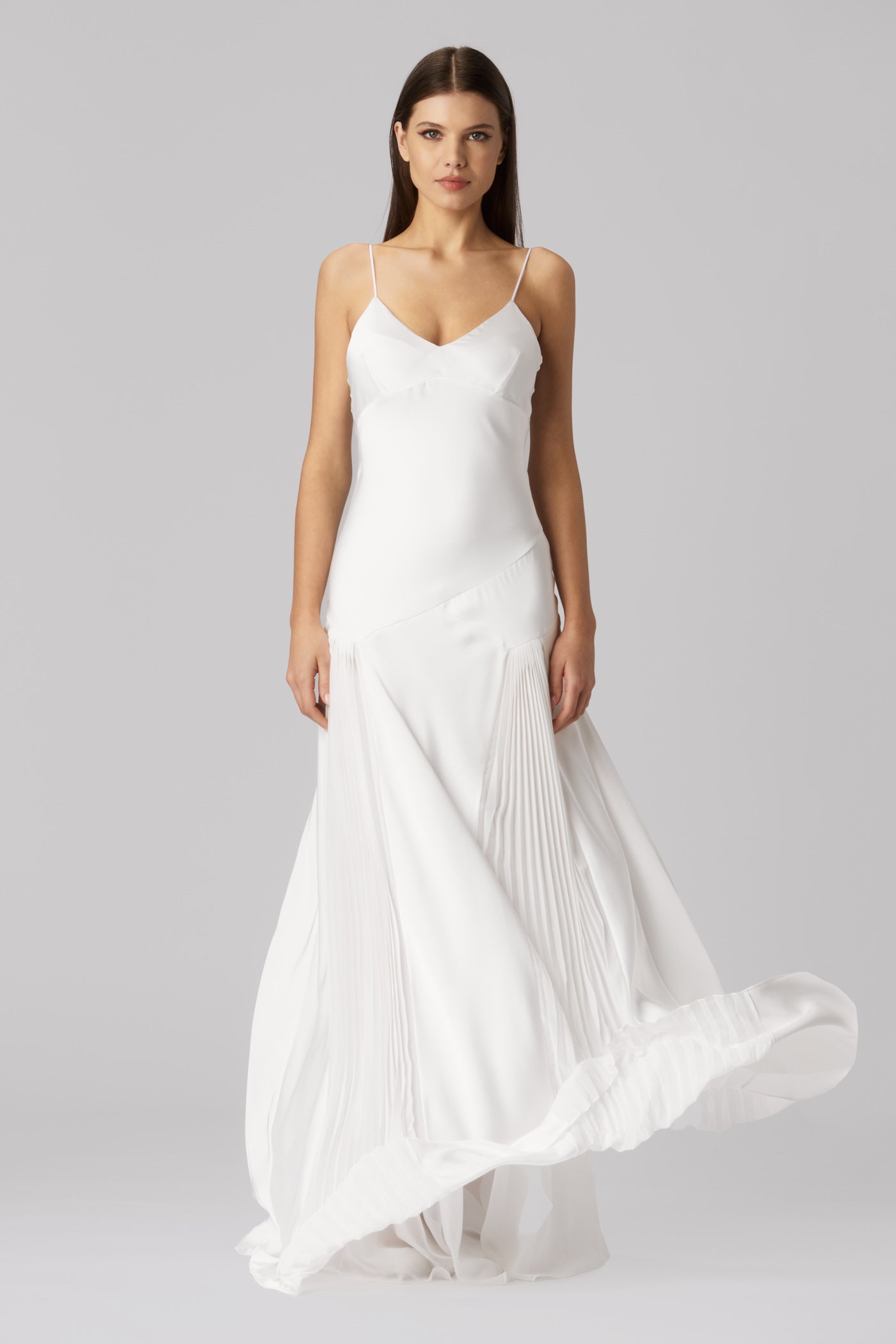 Glide Long Dress White