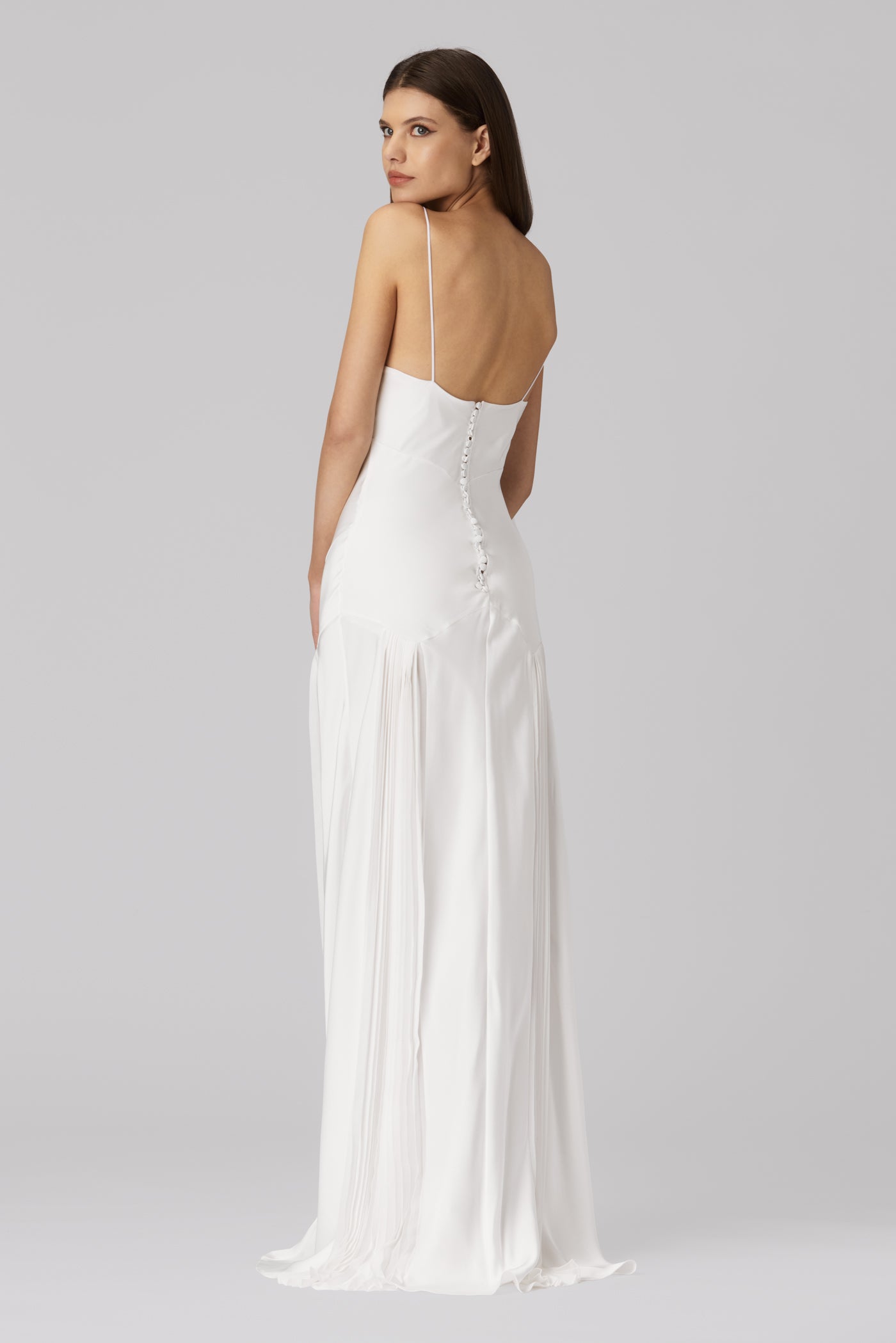Glide Long Dress White