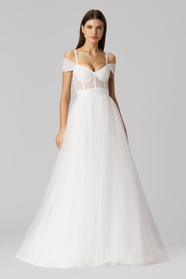 Academic Long Dress White