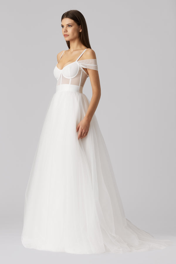 Academic Long Dress White